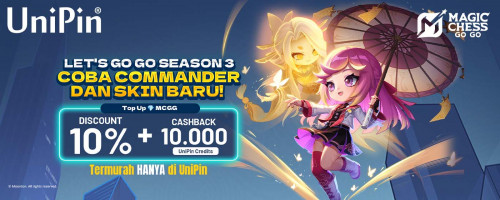 Magic Chess Season 3 GO GO Hadir! Nikmati Diskon 10% + Cashback Hingga 10.000 di UniPin